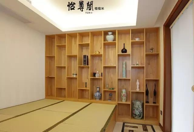 西安日式风格书房榻榻米装修效果图
